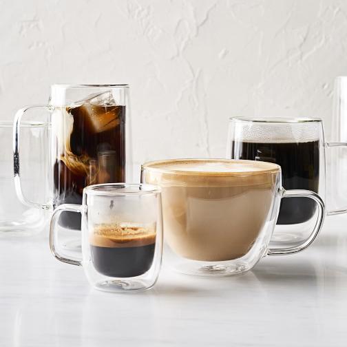 Double-Wall Glass Espresso Mugs- Set of 4