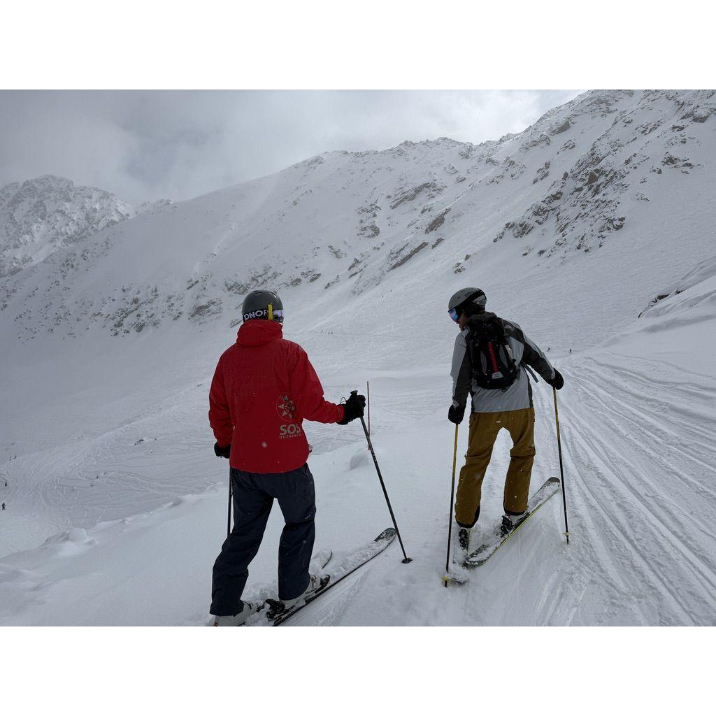 Todd and Cassie's brother skiing