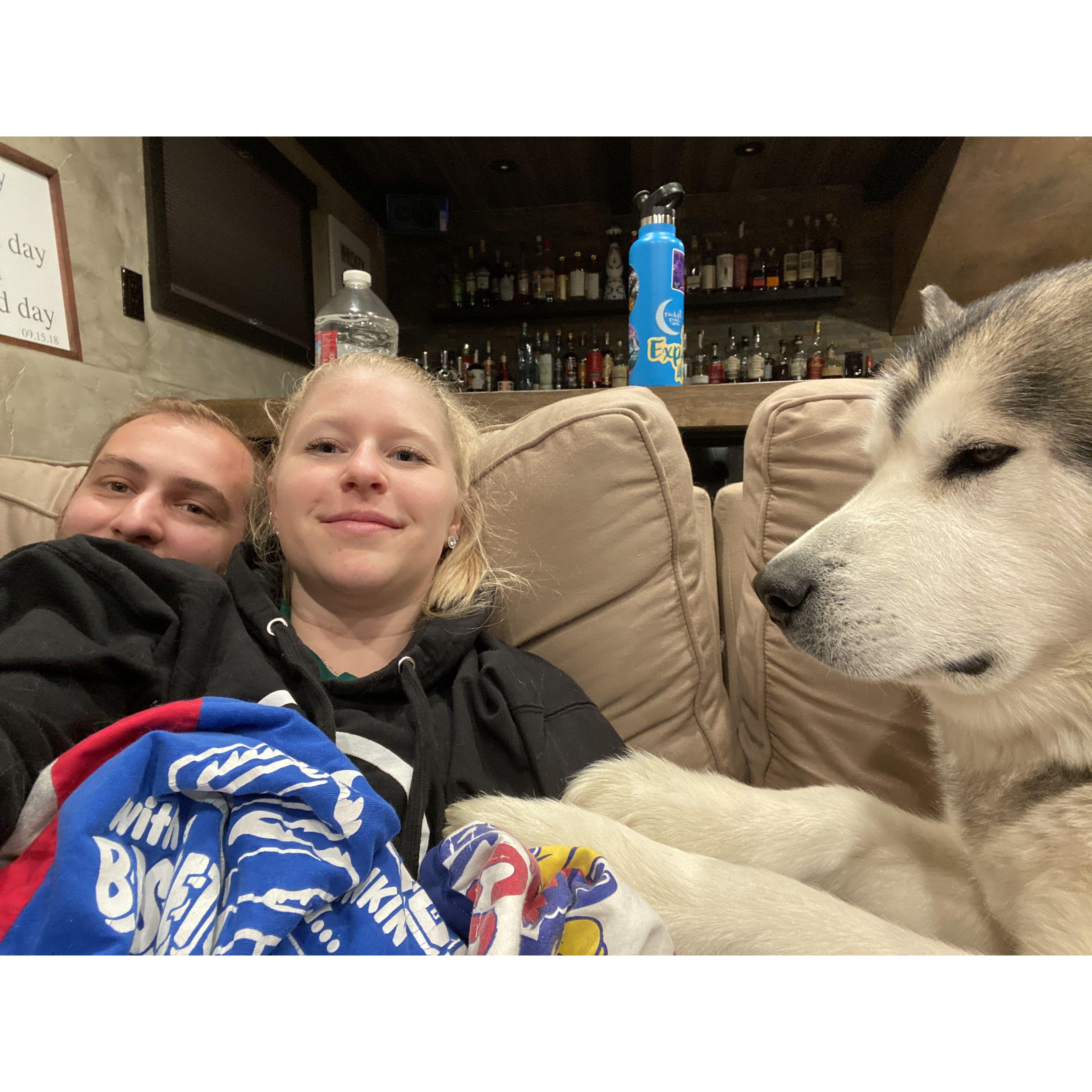 Dog-sitting our bestie, Finn