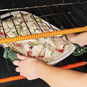 3 Pack Oven Rack Protectors | 100% Certified BPA Free, FDA Approved | Heat Resistant Silicone | Protect Against Burns and Scars when Baking and Broiling by Laminas