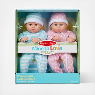 Mine to Love Baby Dolls - Luke & Lucy