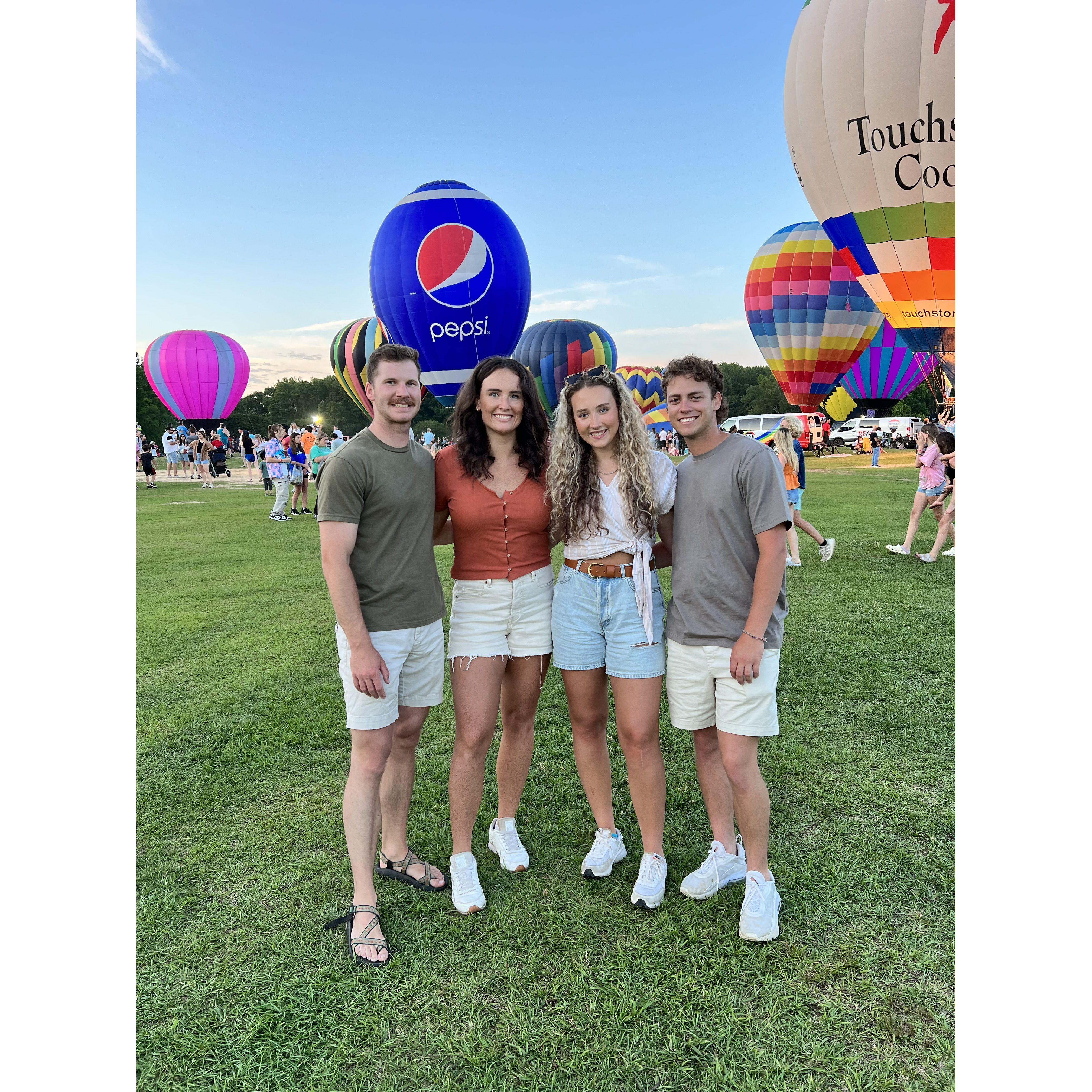 Hot Air Balloon festival at Point Mallard with my sister Riley and her husband Dylan. 🎈