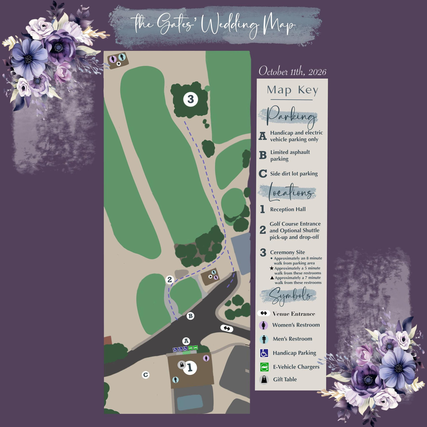 Our Wedding Venue Map!!