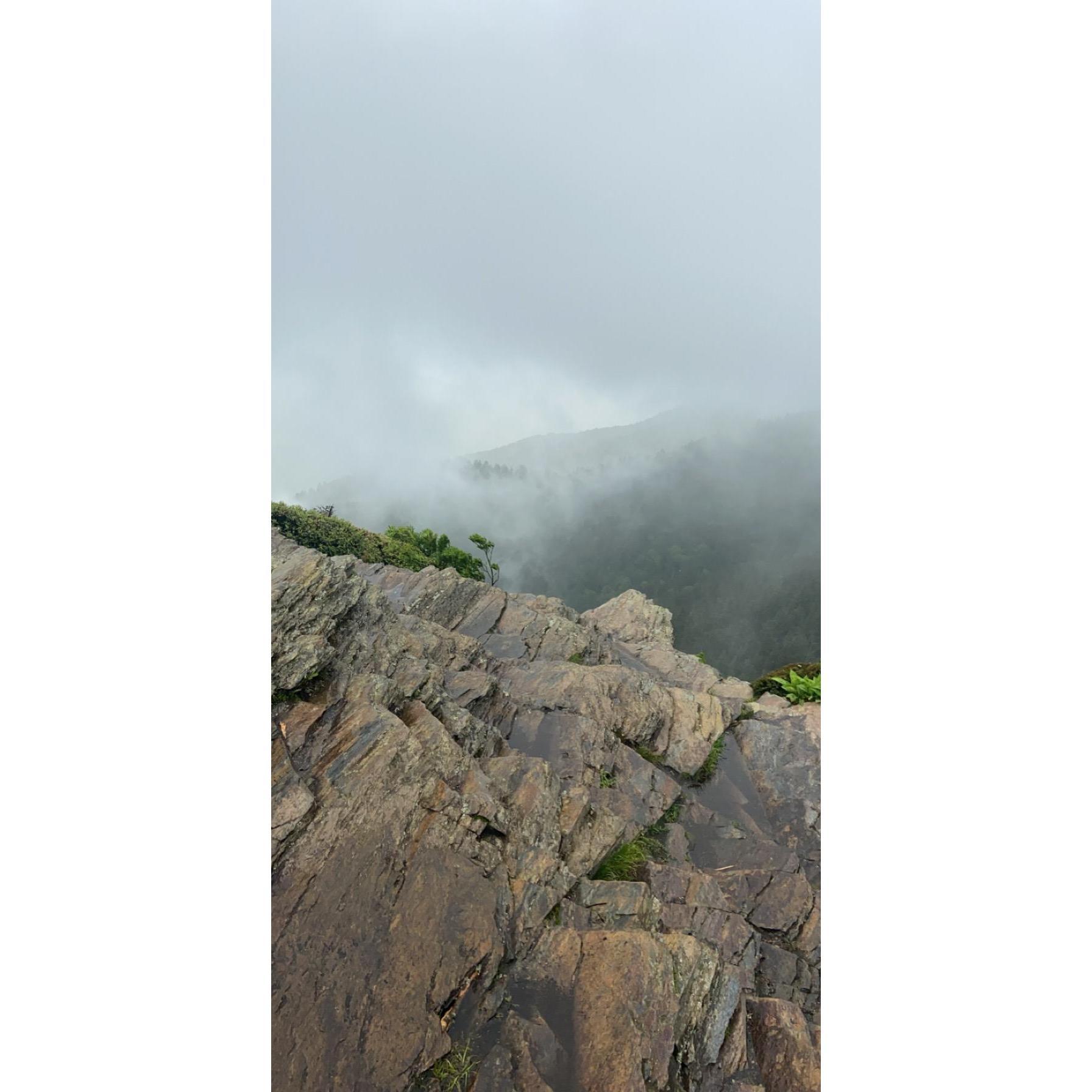 View from the top of Mt Leconte, which is the mountain where we got engaged. Fun fact it was a 6 mile hike to the top of the mountain! It also happened to be freezing cold and raining that day.
