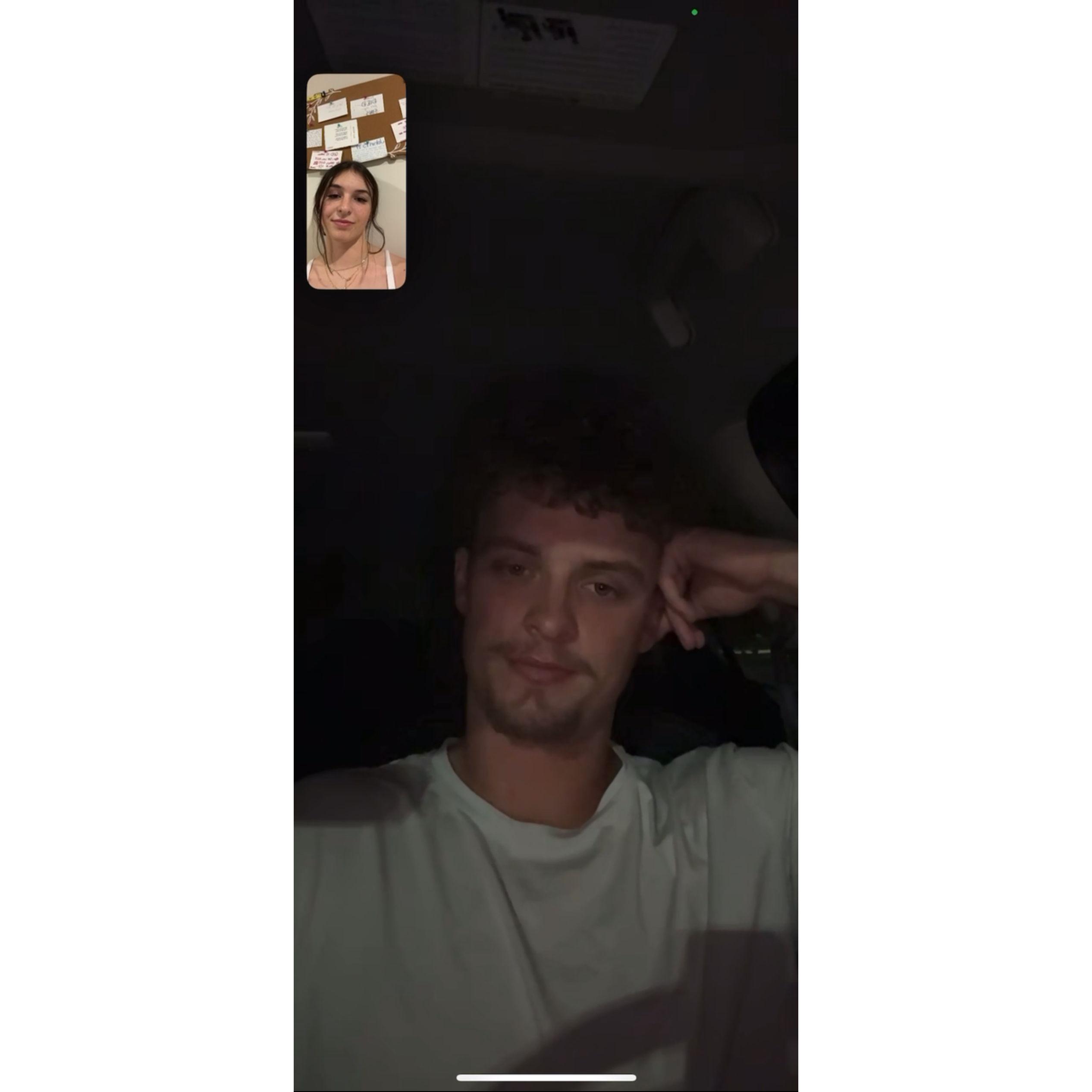 The first time we ever FaceTimed after meeting