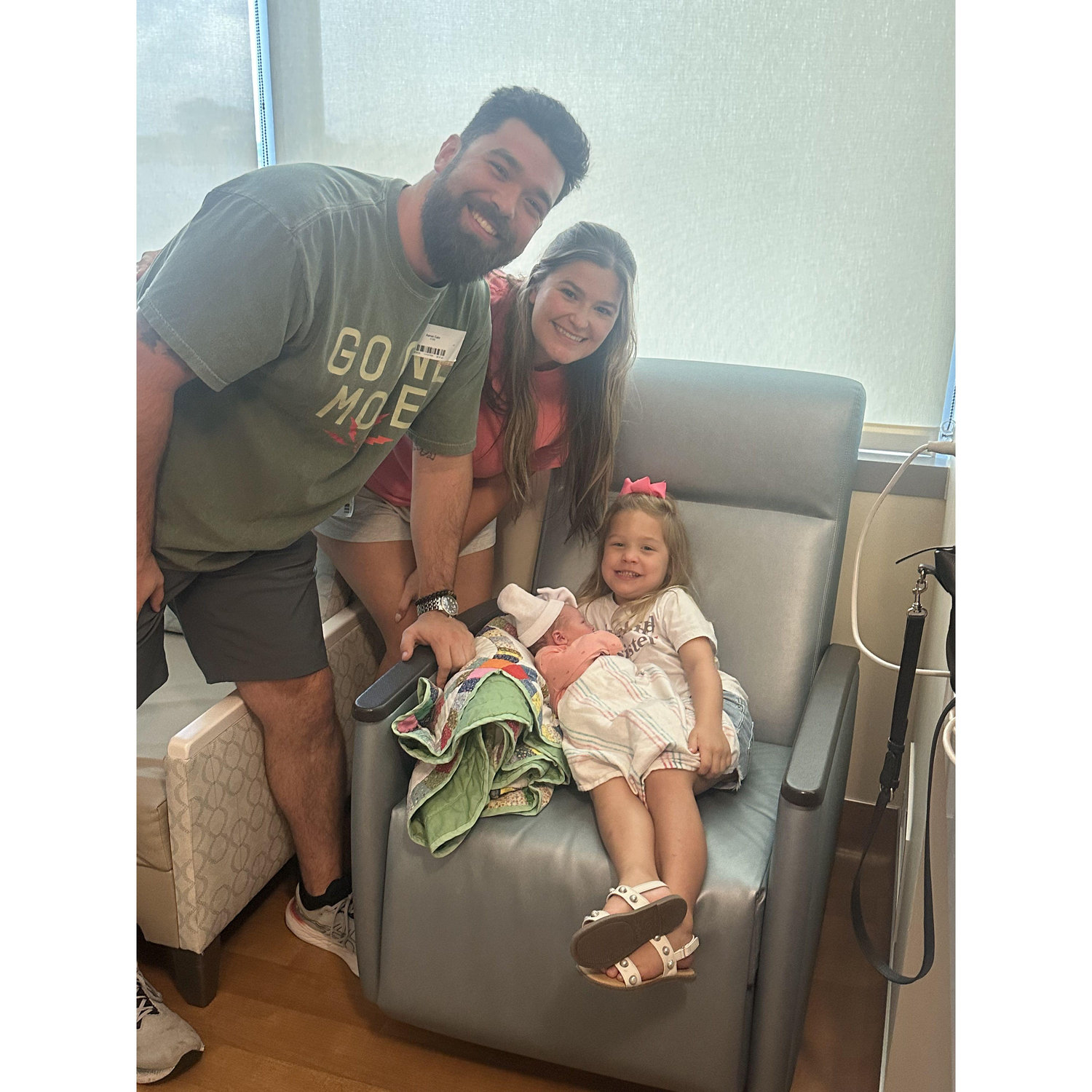 Becoming an aunt and uncle to Carter Ann Cain!