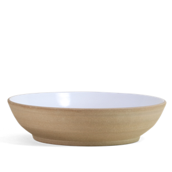 13" Coupe Serving Bowl, in Toasted/White