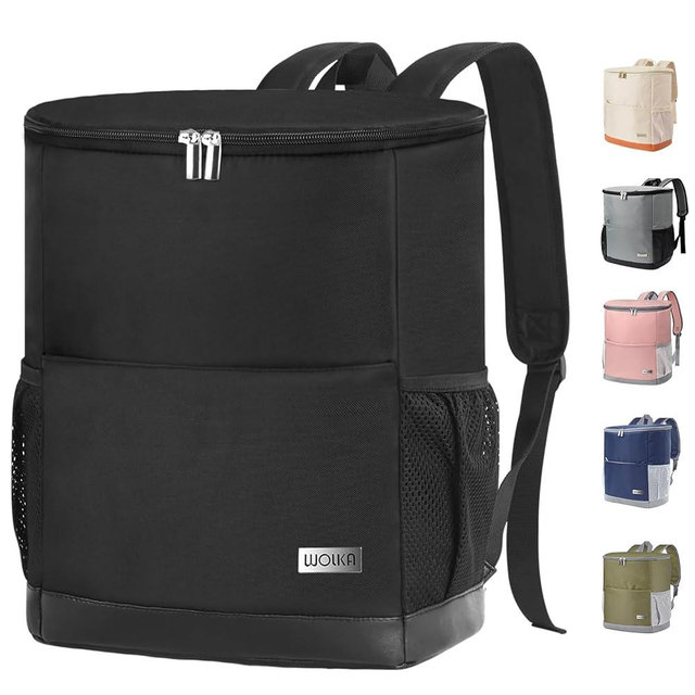 Insulated Cooler Backpack Outdoor - Leak Proof Backpack Cooler 30 Cans, Waterproof Lightweight Cooler Bag for 12h Hot/Cold Retention - Soft Cooler for Travel, Camping, Beach, Lunch