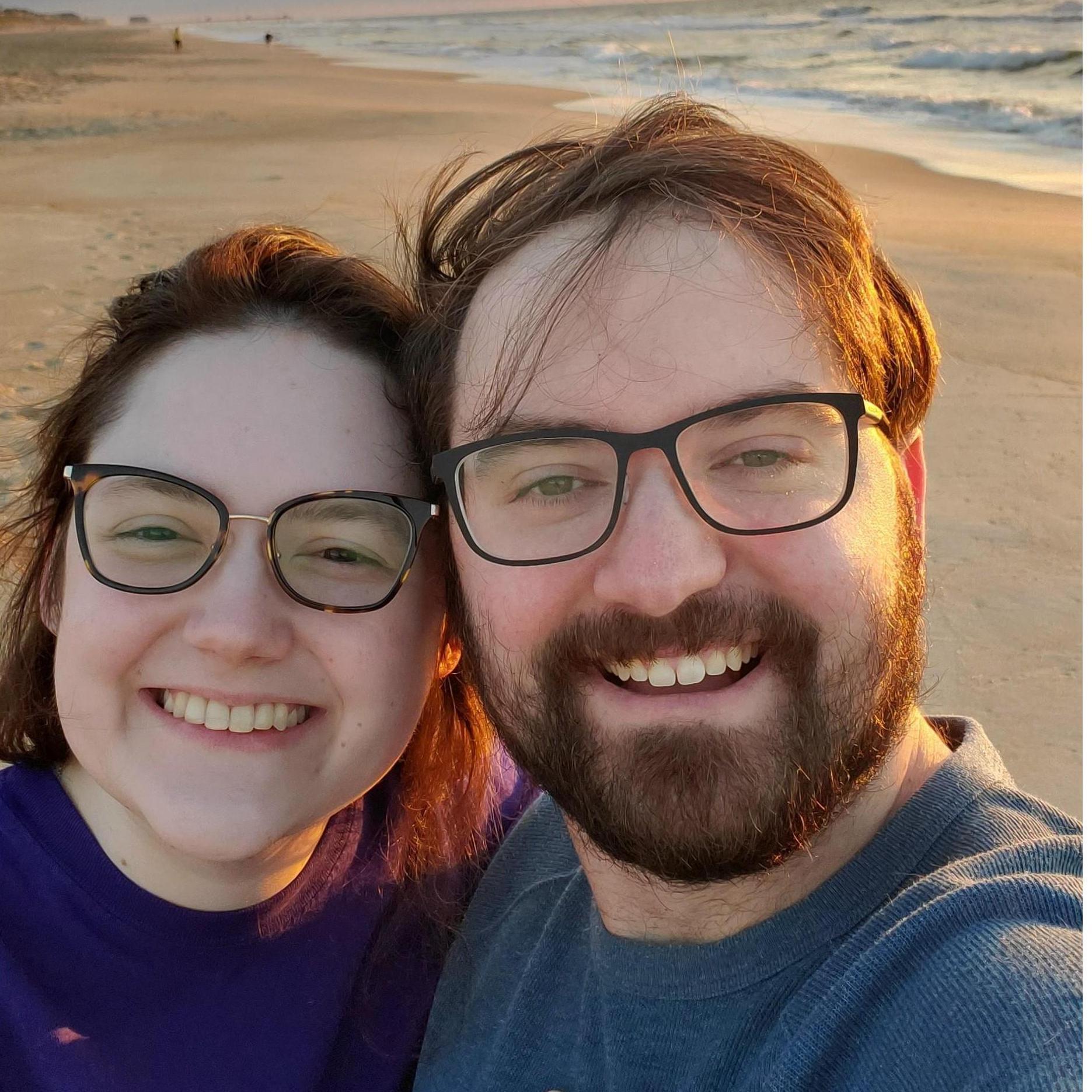Proposal Photo! Sunrise walk on the beach the next day | Nags Head, NC