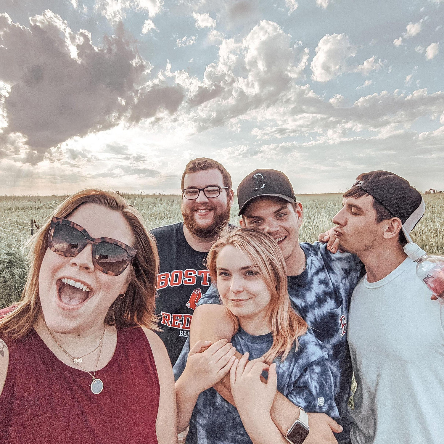 Carol, Michael, Steph, Sean, & Matt somewhere in the Midwest on our 2020 cross-country roadrip