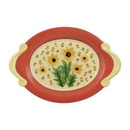 Oval Le Petite Sunflower Plate