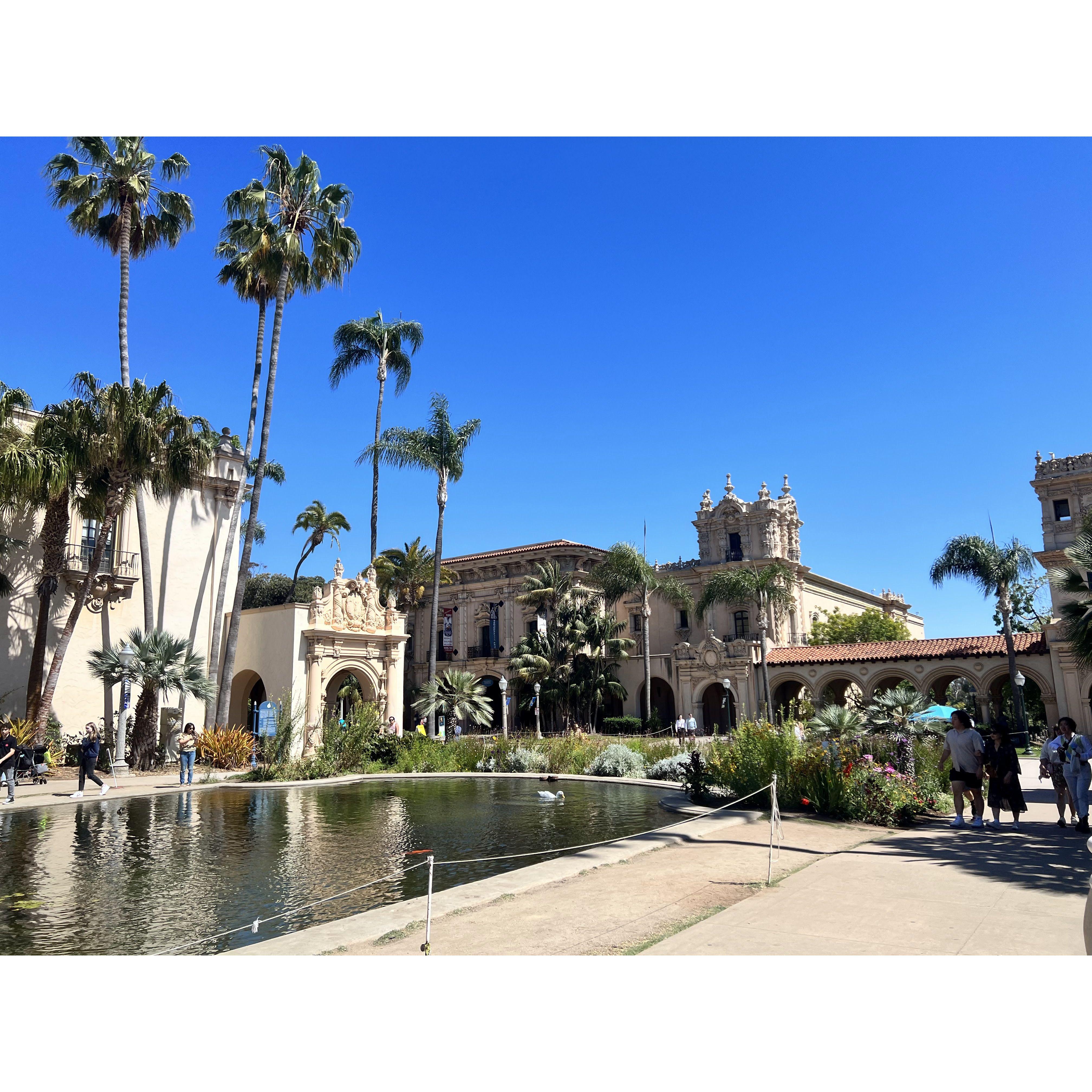 Balboa Park in San Diego, such a cool place with amazing architecture and museums.