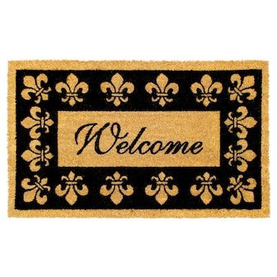Welcome Fleur De Lis Doormat