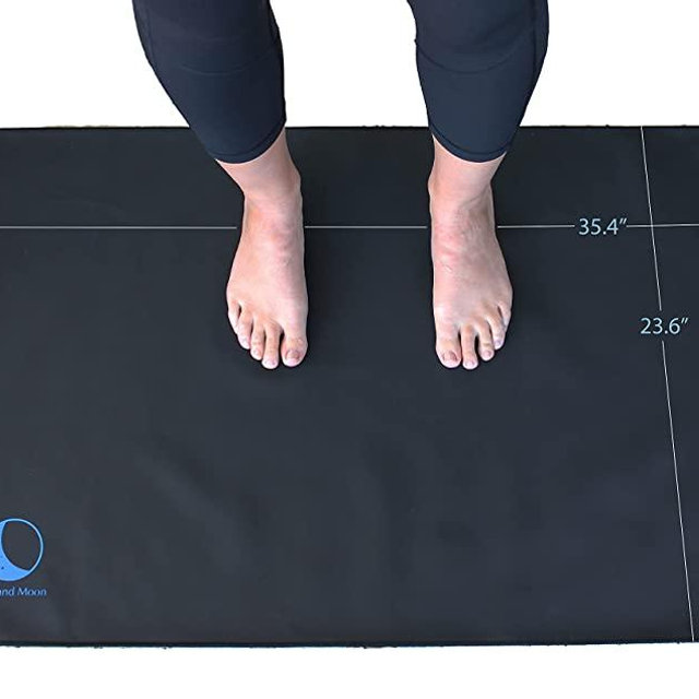 Grounding Mat Universal Starter Kit, Improves Sleep, Reduces Anxiety, Pain and Inflammation, Tension Headache Relief, EMF Protection, Earth and Moon Grounding Mats for Health