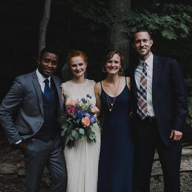 With Fiona and Tony on their special day