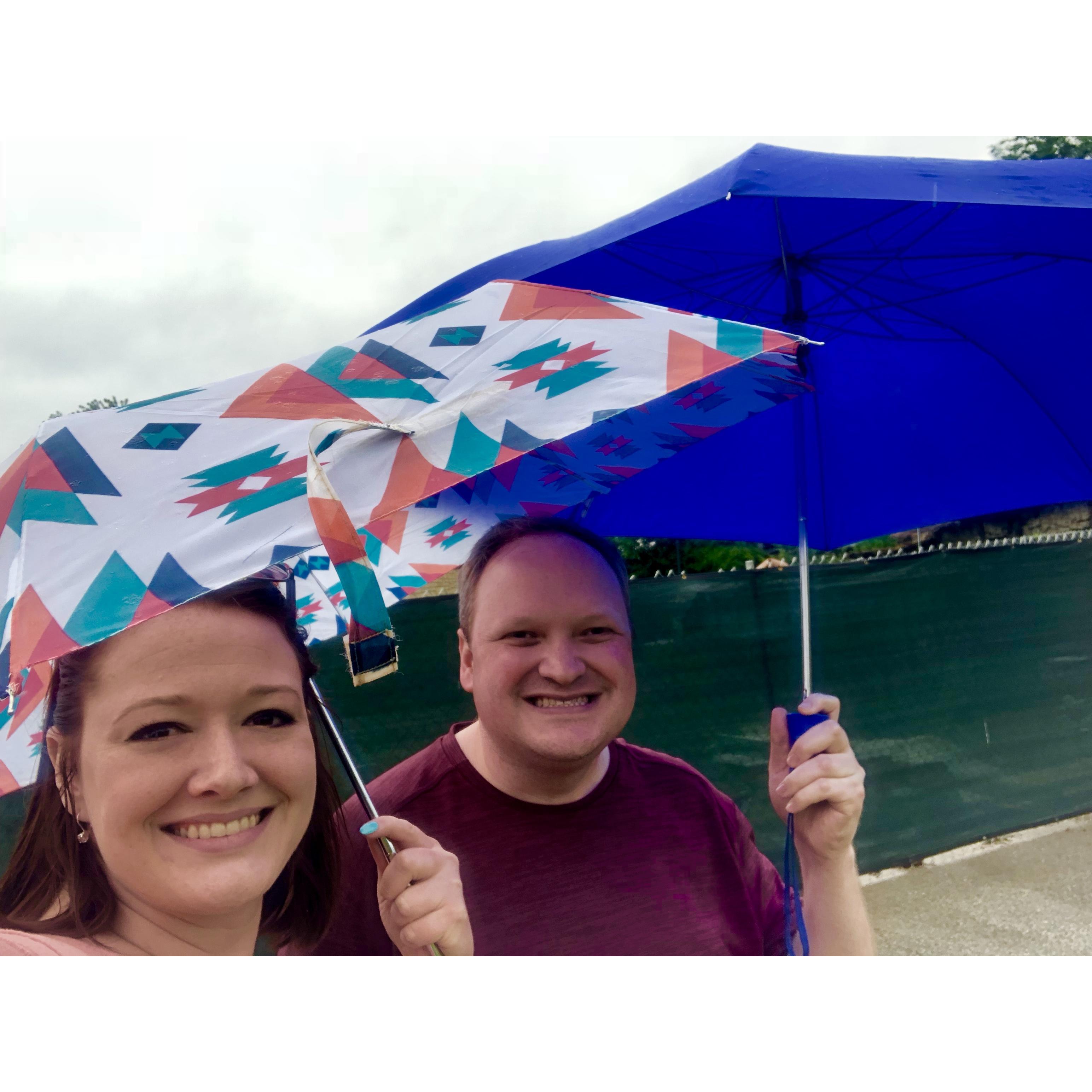 Rain can’t spoil our fun! Danielle’s first trip to STL.