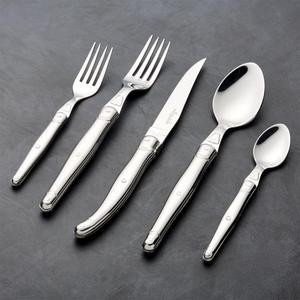 Laguiole ® Brushed Stainless Steel 20-Piece Flatware Set