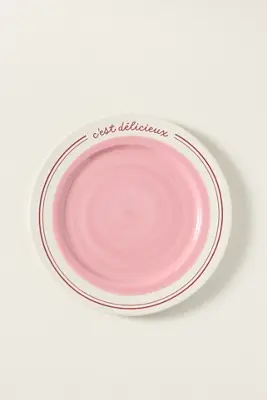 Café Violette Handpainted Stoneware Dessert Plate