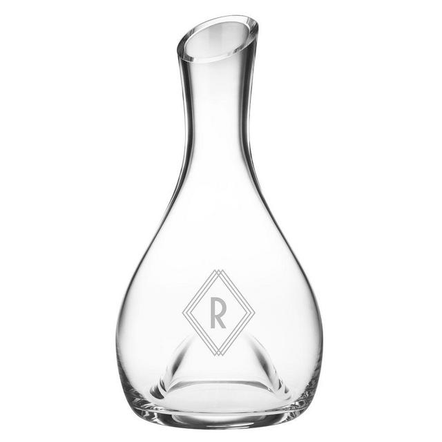 Deco Diamond Monogram Punted Carafe