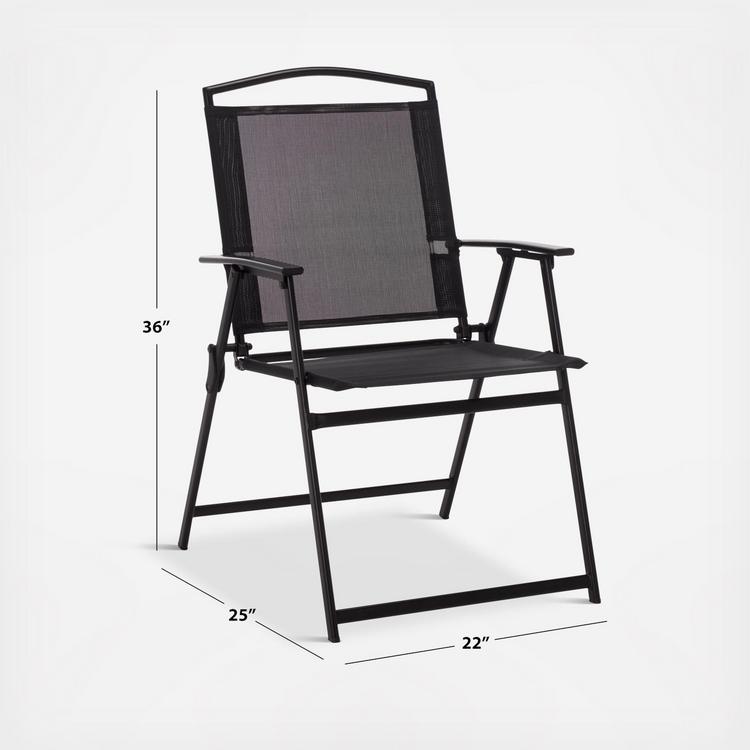 Safavieh, Alvin Outdoor Folding Chair, Set of 2 | Zola