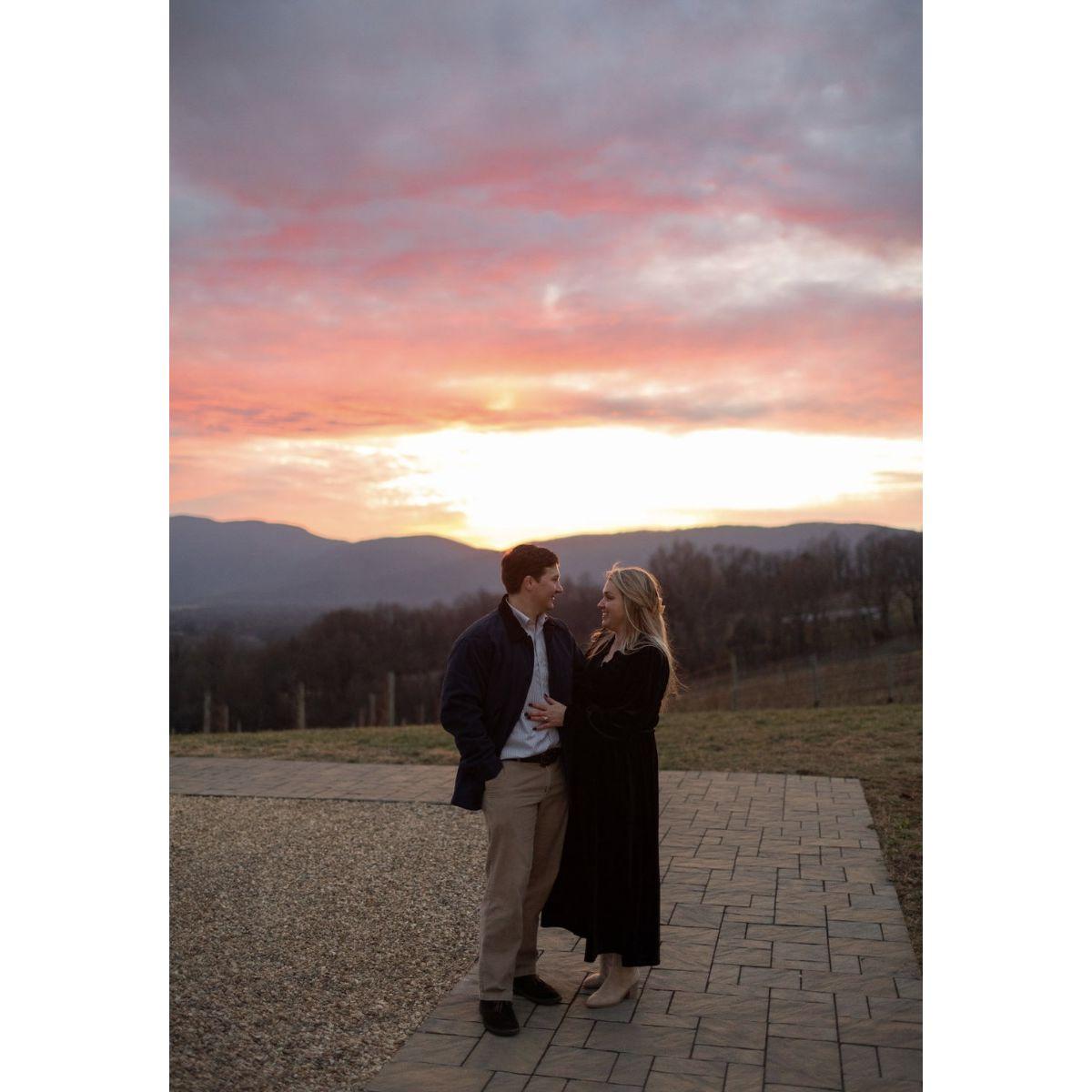 Our engagement at Hazy Mountain Vineyards. 12.22.23