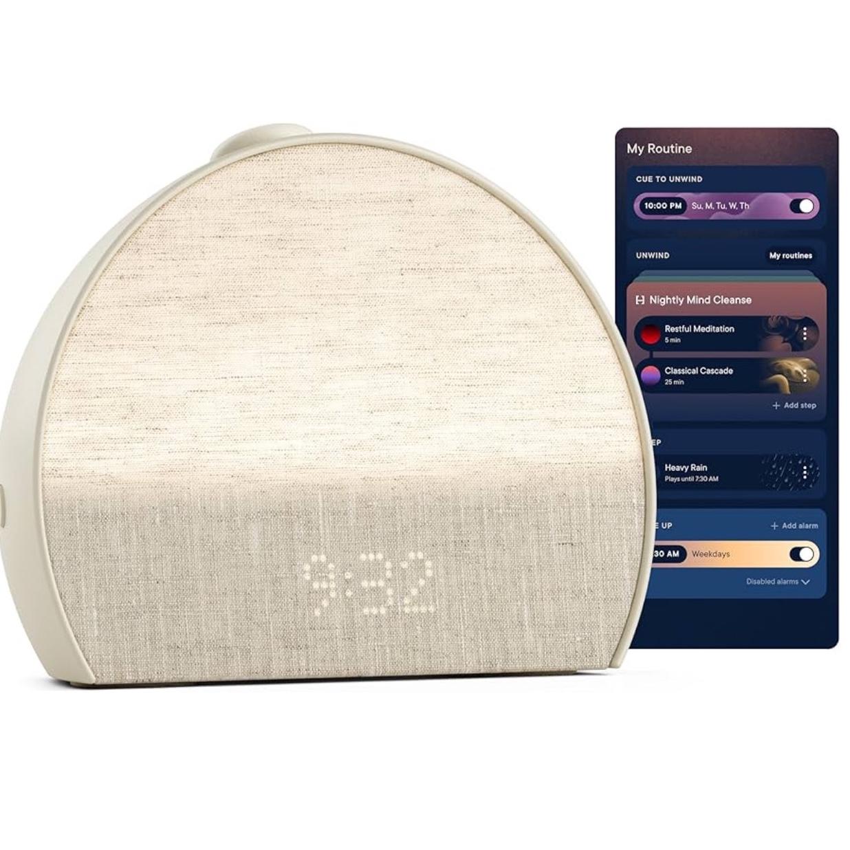 Hatch Restore 3 Sunrise Alarm Clock, Sound Machine, Smart Light (Putty) - White Noise, Screen-Free Sleep Routine