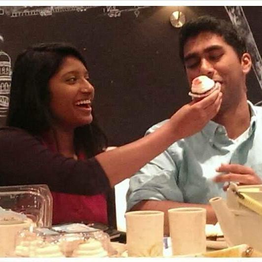 [2013] Jonathan's 22nd birthday. No cake, so we improvised with cupcakes.