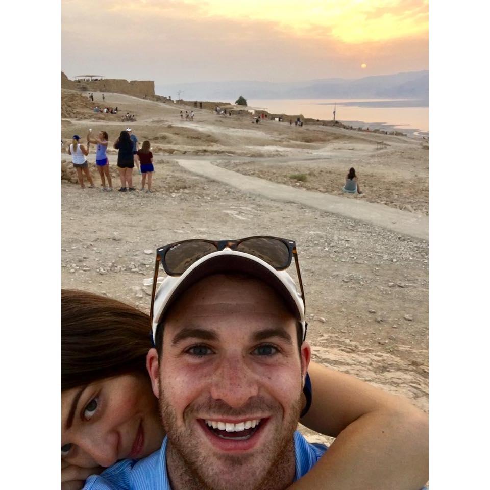 On top of Mt Masada.