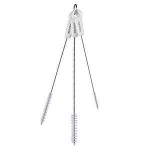Amazer Straw Brushes, Drink Straw Cleaning Brushes Set with Comfort Grip Stainless Steel Ring Hold Them Together, Set of 3 Sizes