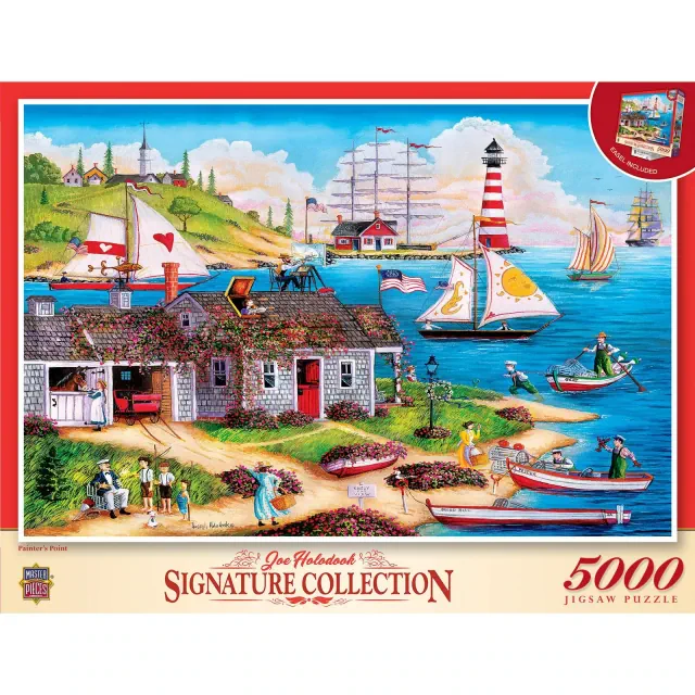 MasterPieces 5000 Piece Puzzle - Painter's Point - Flawed