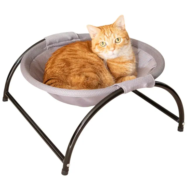 PETMAKER Cat Hammock for Pets up to 33lbs, Gray