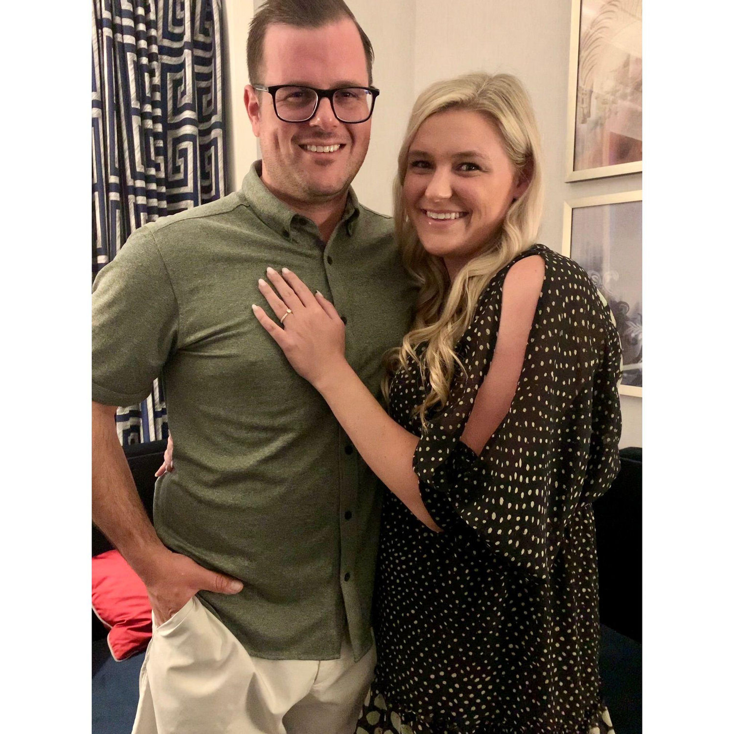 Post engagement photo in Las Vegas - July 2021