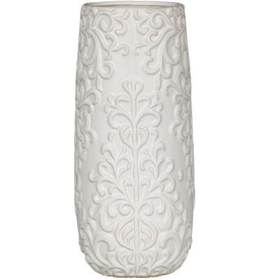 Sullivans Embossed Ceramic Vase