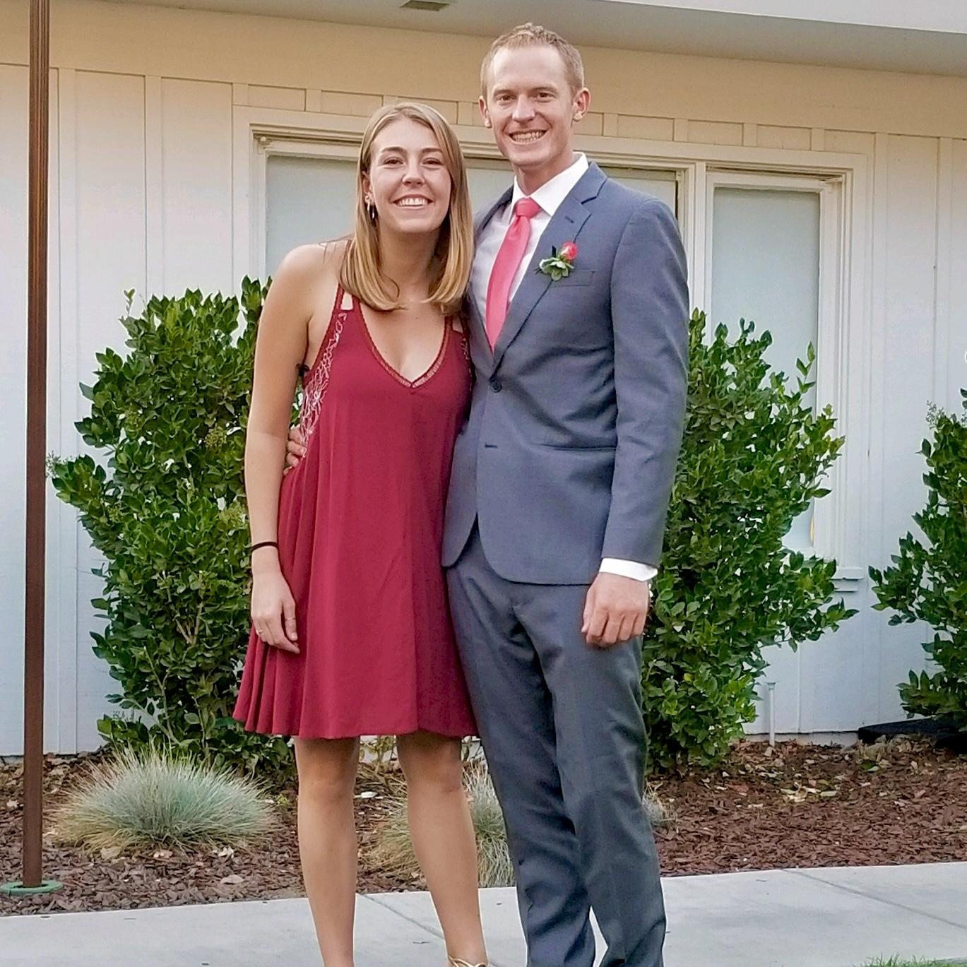 At the wedding of Curt's brother in 2018. We had only been dating for 6 months, but Amanda was warmly welcomed into the family.