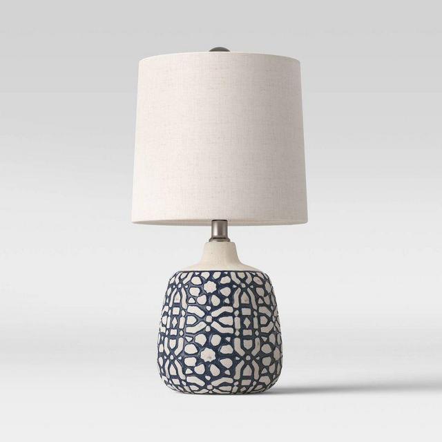 Assembled Ceramic Table Lamp Blue - Threshold™