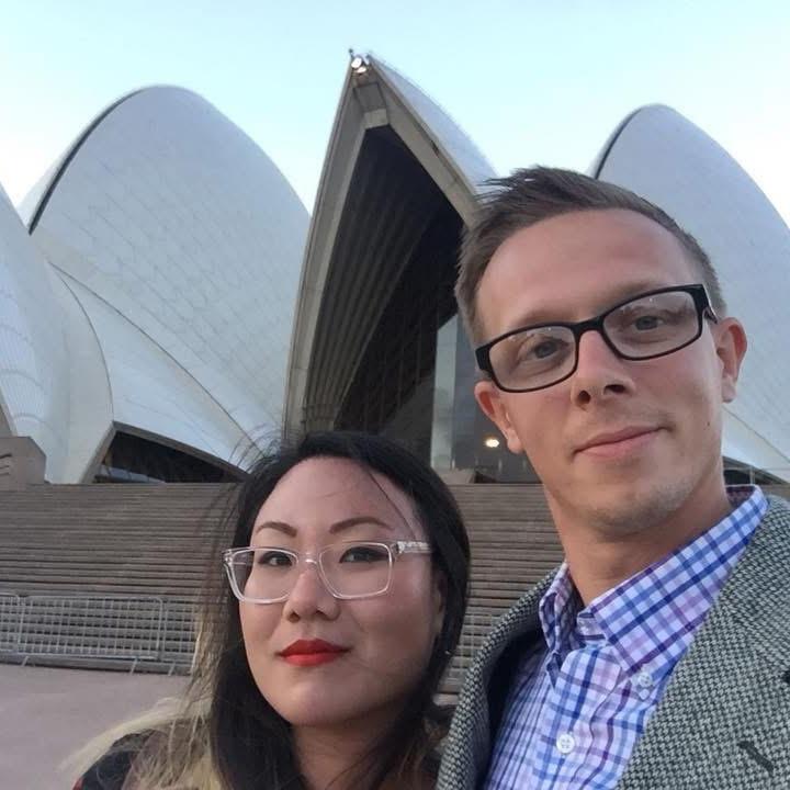 In front of the Sydney Opera House in Sydney, Australia. November 2018.