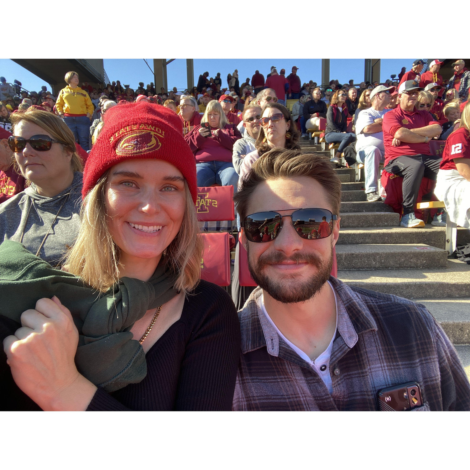 Showing Sarah around Ames and taking her to her first Iowa State game . . .thanks grandma for the tickets!