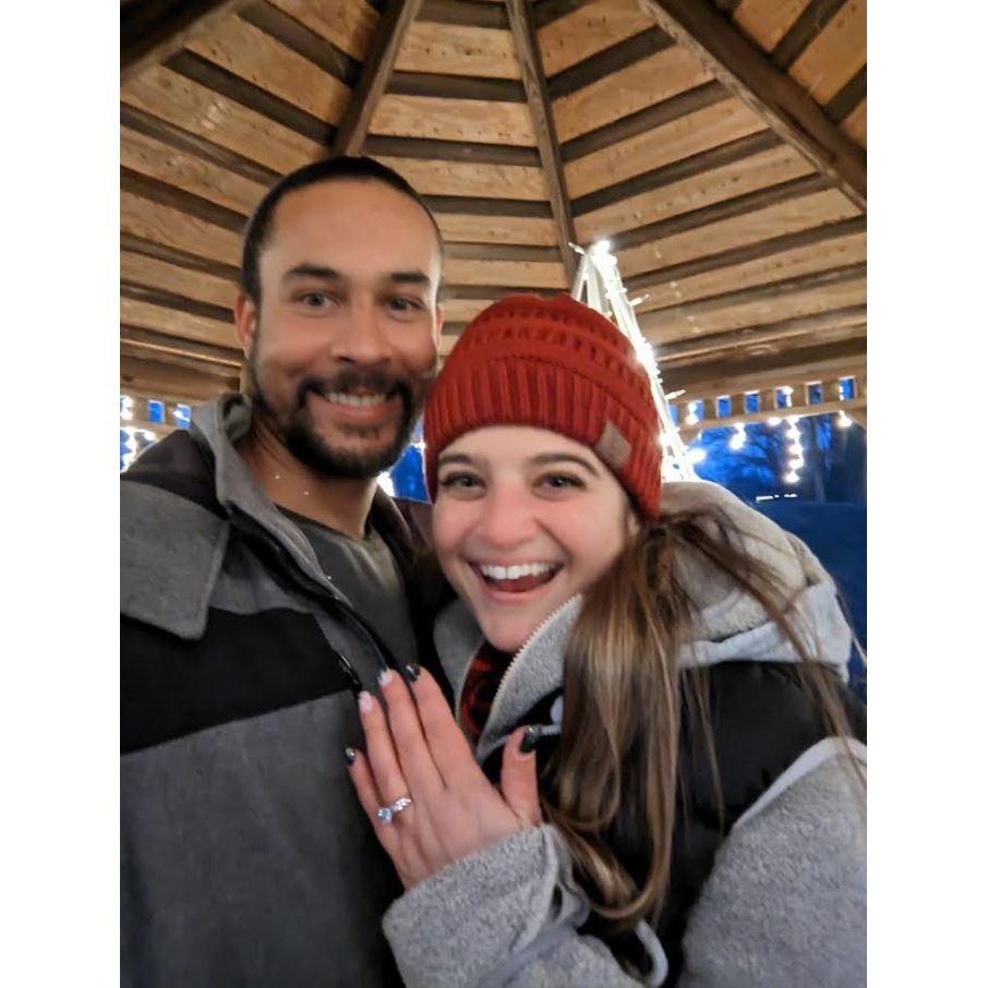 The night we got engaged at Hubbard Park on 12/22/22!