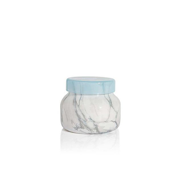 Capri Blue Blue Jean Candle - Modern Marble Petite Signature Jar Candle - Luxury Aromatherapy Candle - 8 Oz