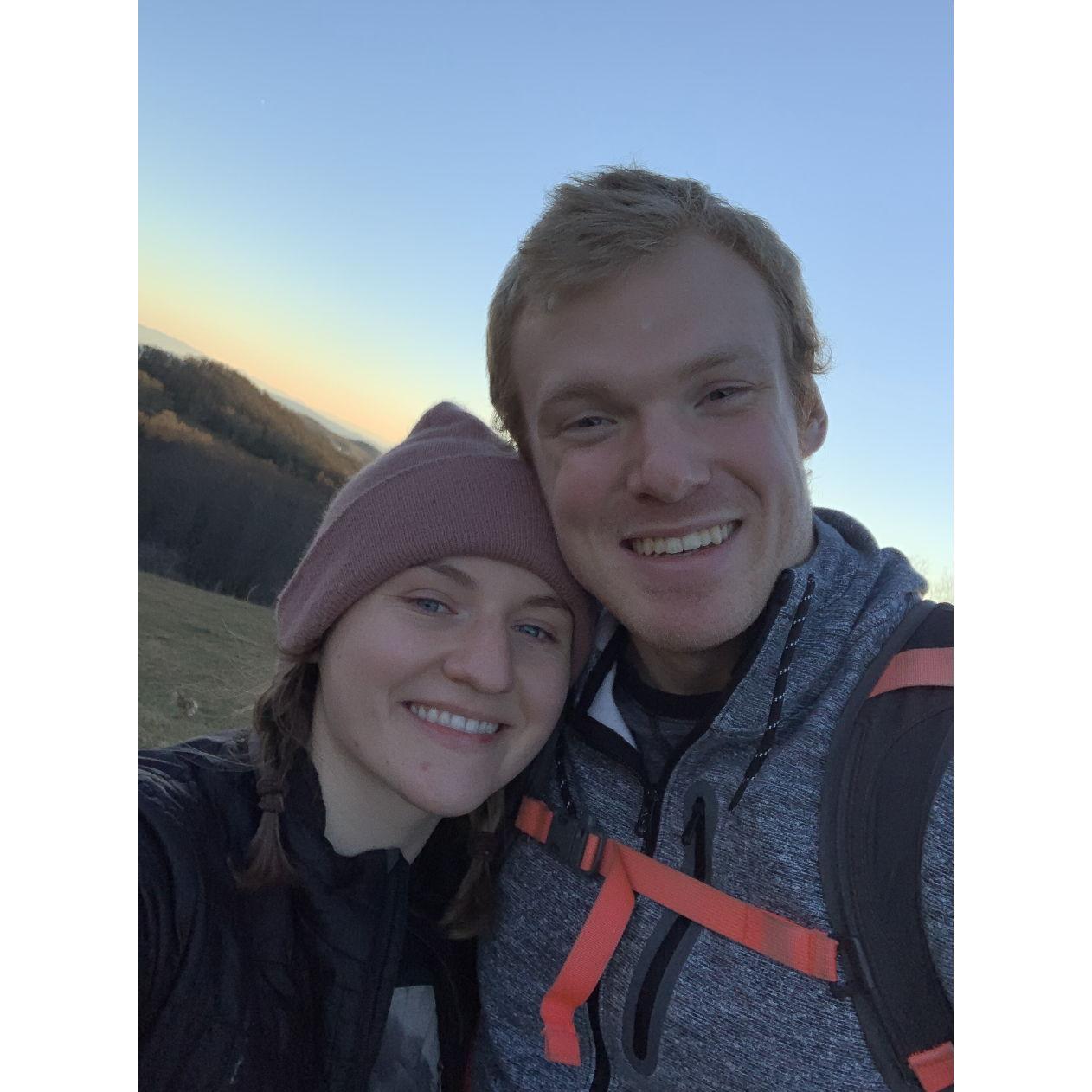 Our first Selfie (on a hike) together 2021!