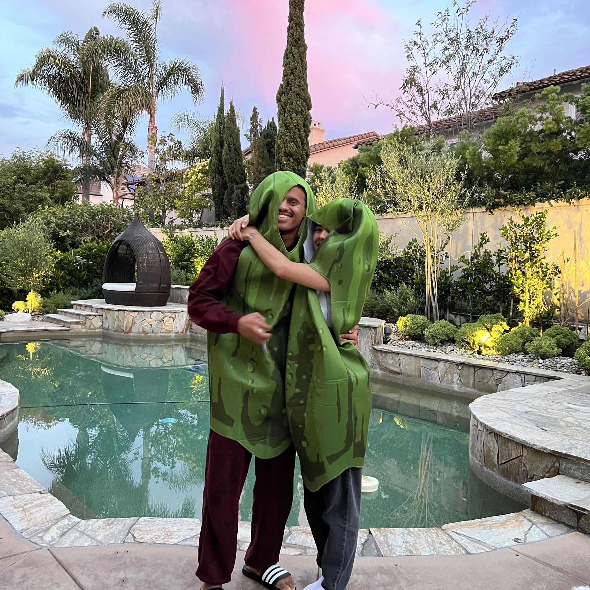lol our best Halloween costume ever...pickles