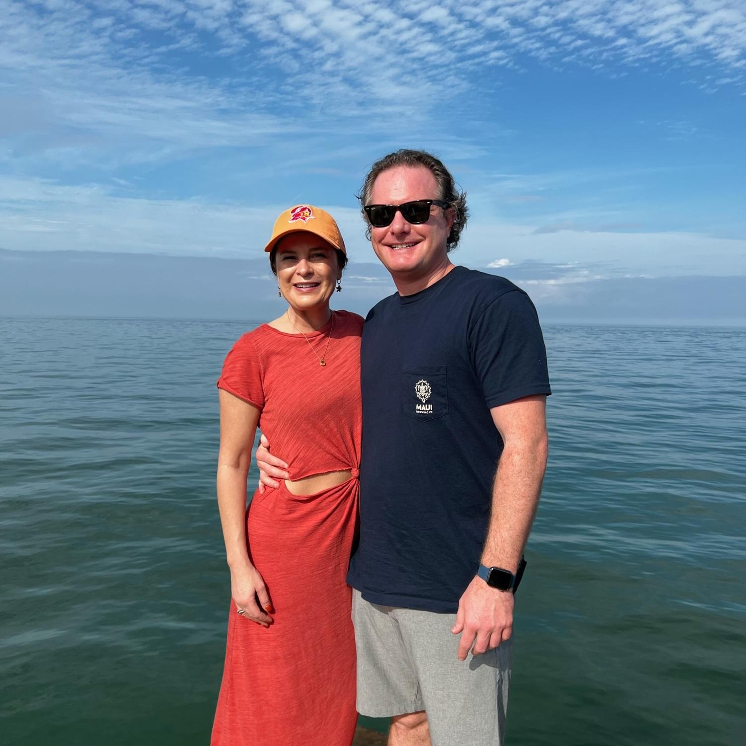 New Year's Day '23. Anna Maria Island, FL. This pier we are standing on is gone to to the recent hurricanes that hit this area.