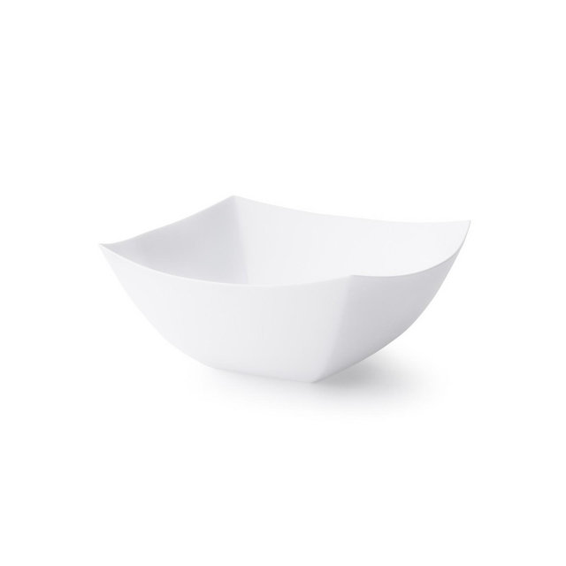 Posh Setting Square Fancy White Serving Bowl - 16 oz. - 4 Pack