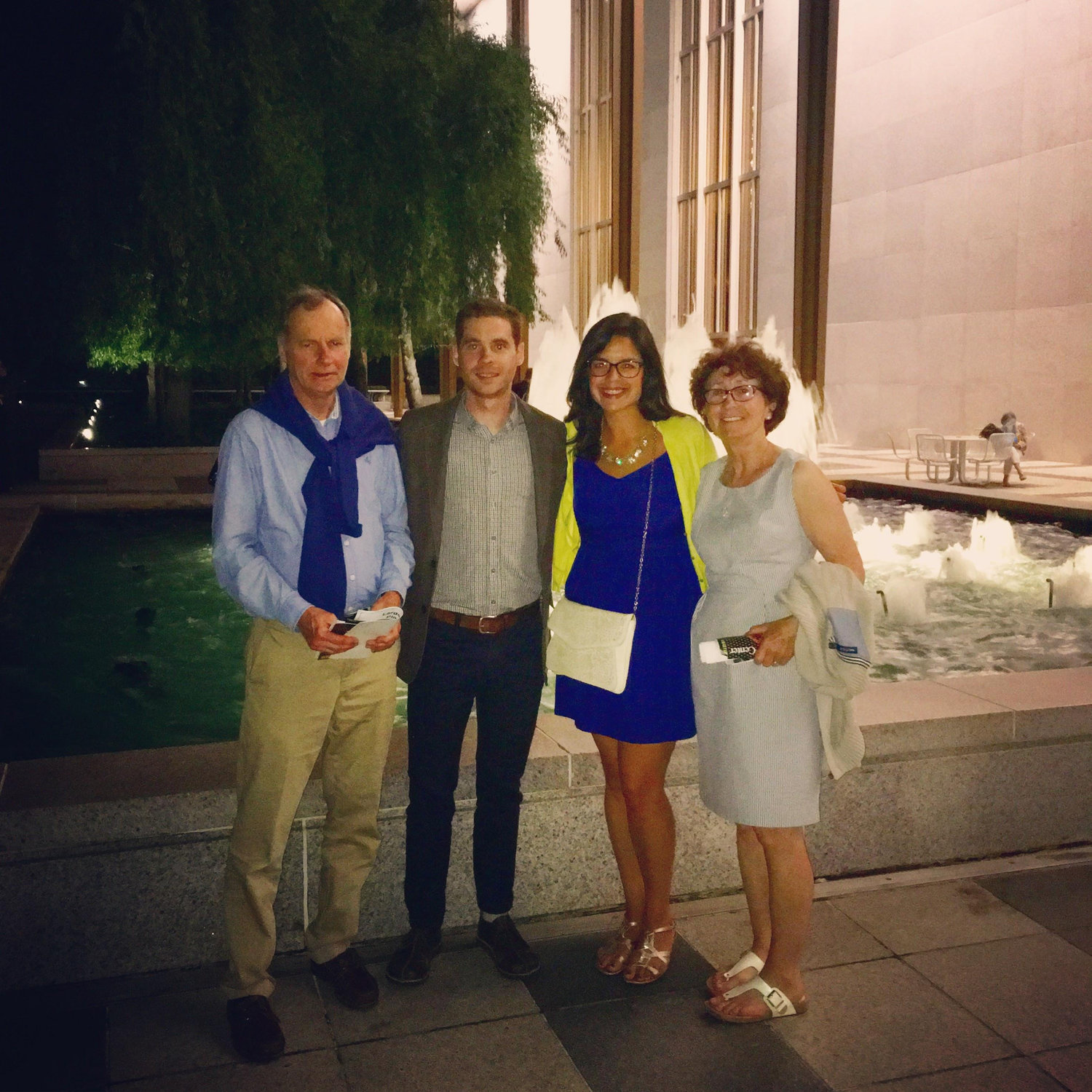 Brian's parents at the Kennedy Center in DC, Spring 2015.