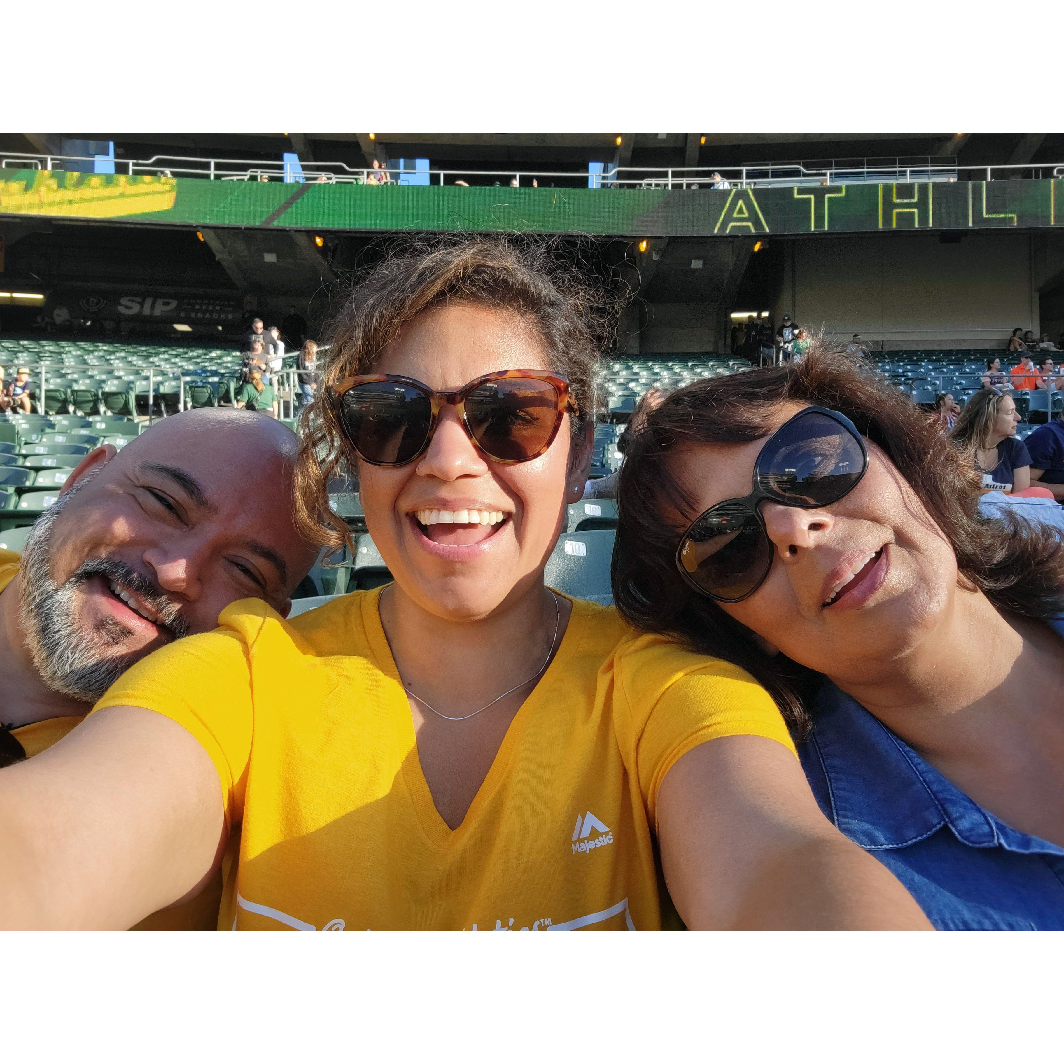 Went to watch an Oakland A's game vs. the Houston Astro's.