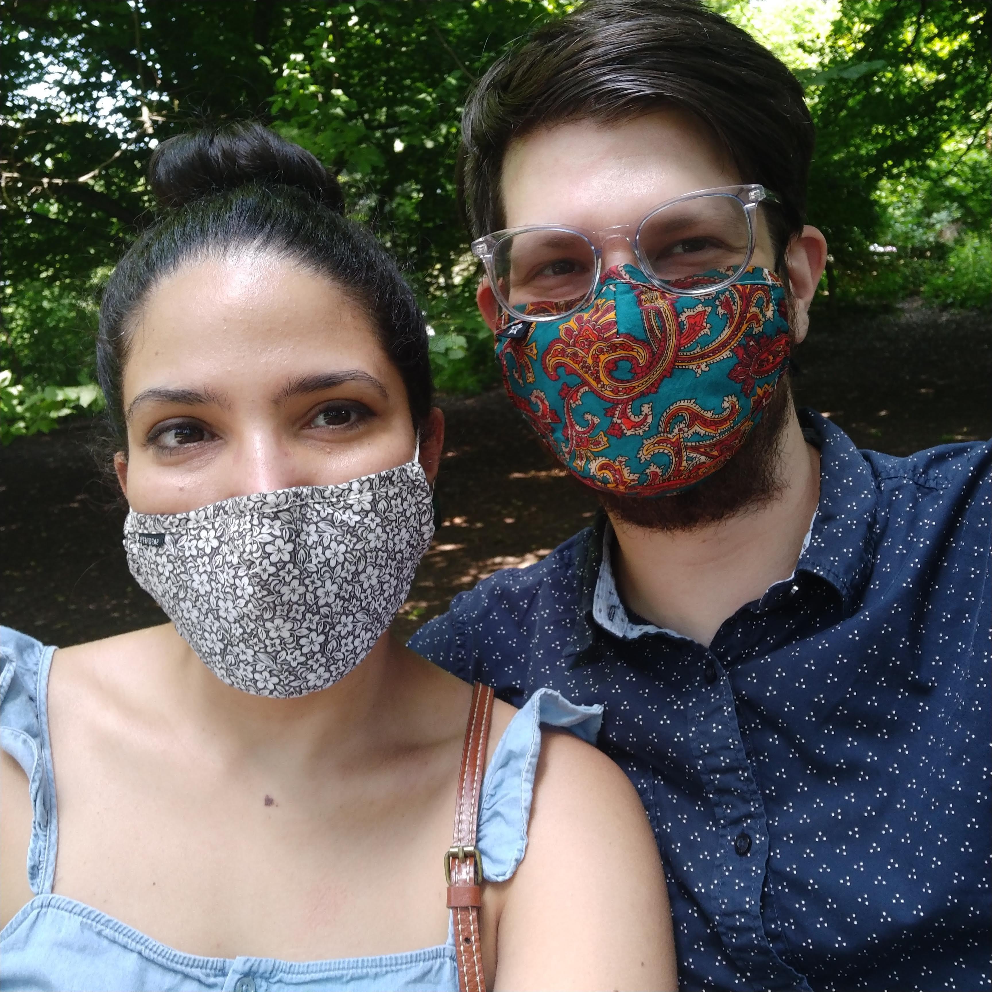 Remember that time that we lived through a pandemic? Well, half of our life together was like that... Are we allowed to have our favorite face masks & show them? Probably, not...