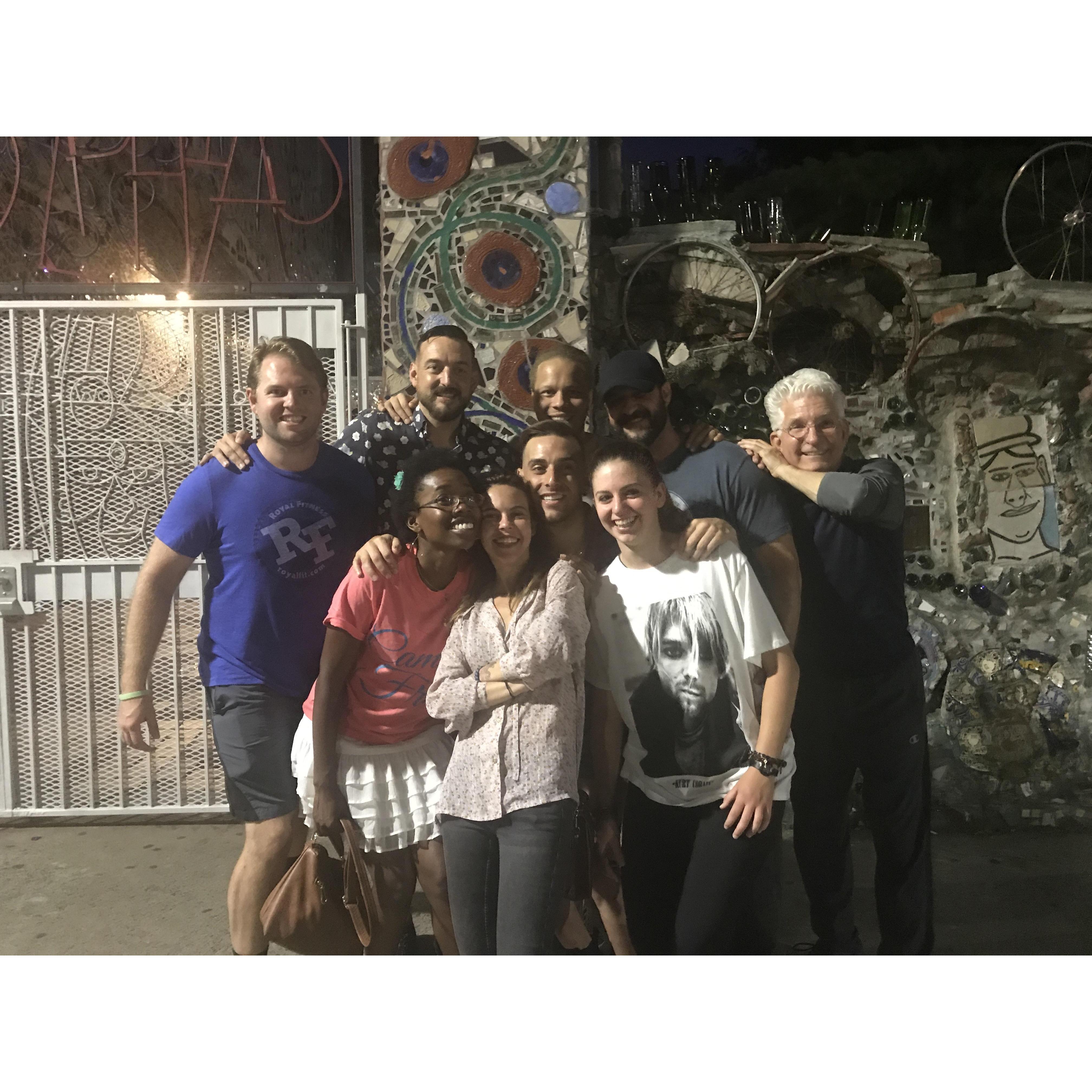 Out with CPR and Cirque friends after the show!