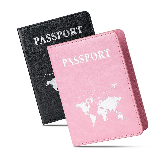 Honmein 2 Pcs Passport holders，Ultra Slim passport wallet，PU Leather Passport Cover for Women and Men…