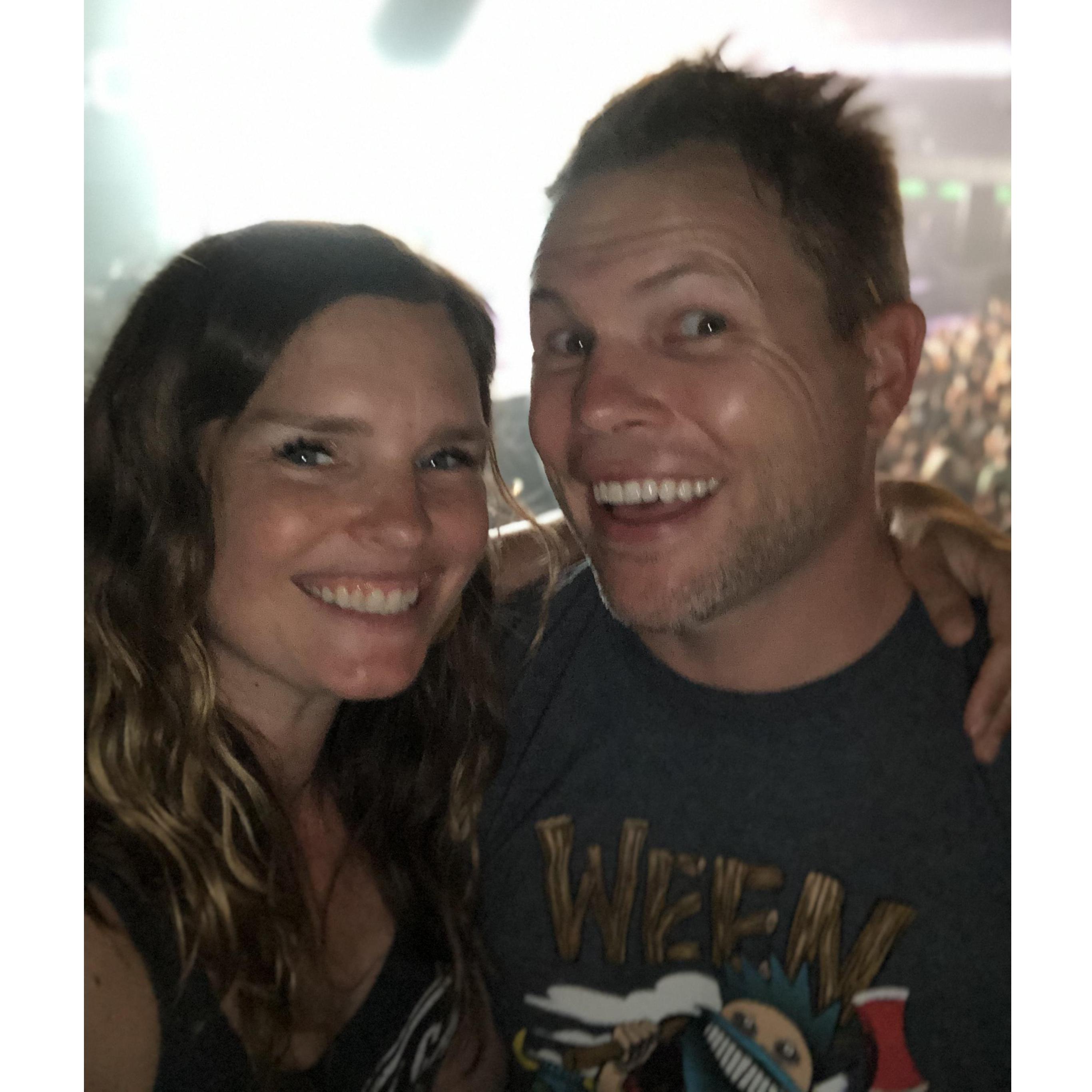 We love going to concerts together!