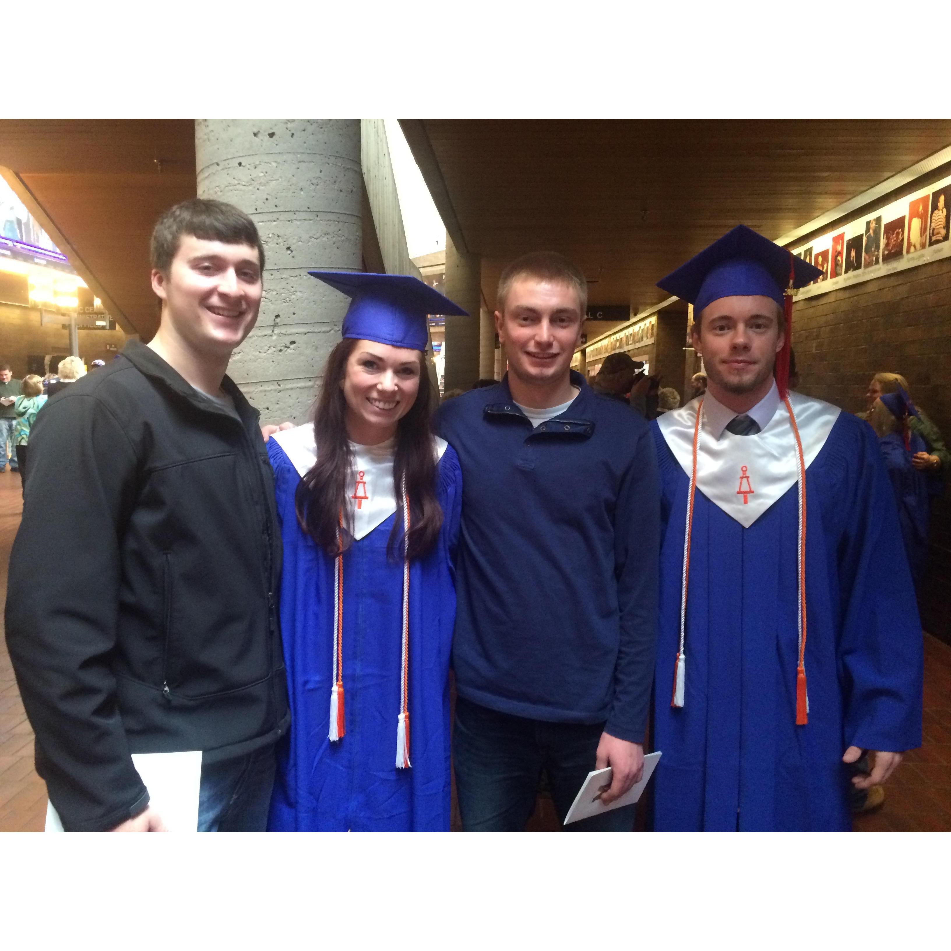 Mine and Aaron's graduation!